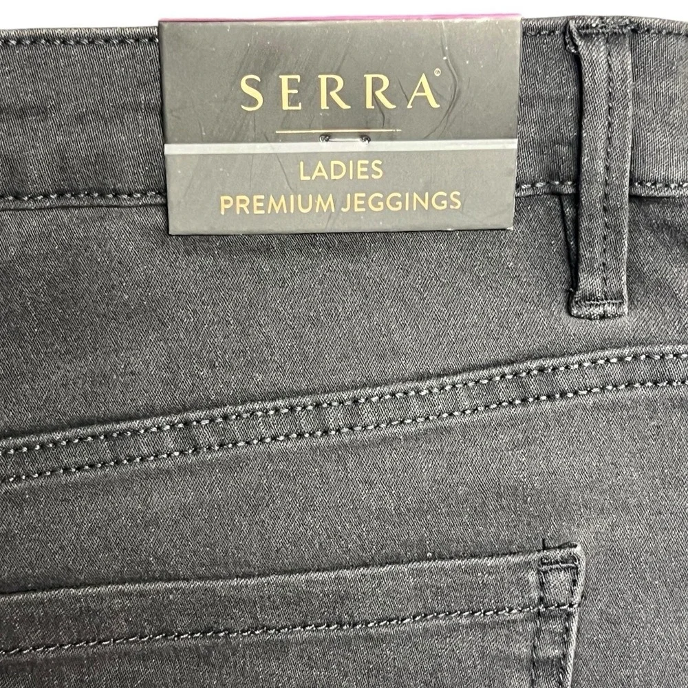 Serra Premium Jeggings Size 14 Gray High Rise Stretch Five Pocket Denim Leggings